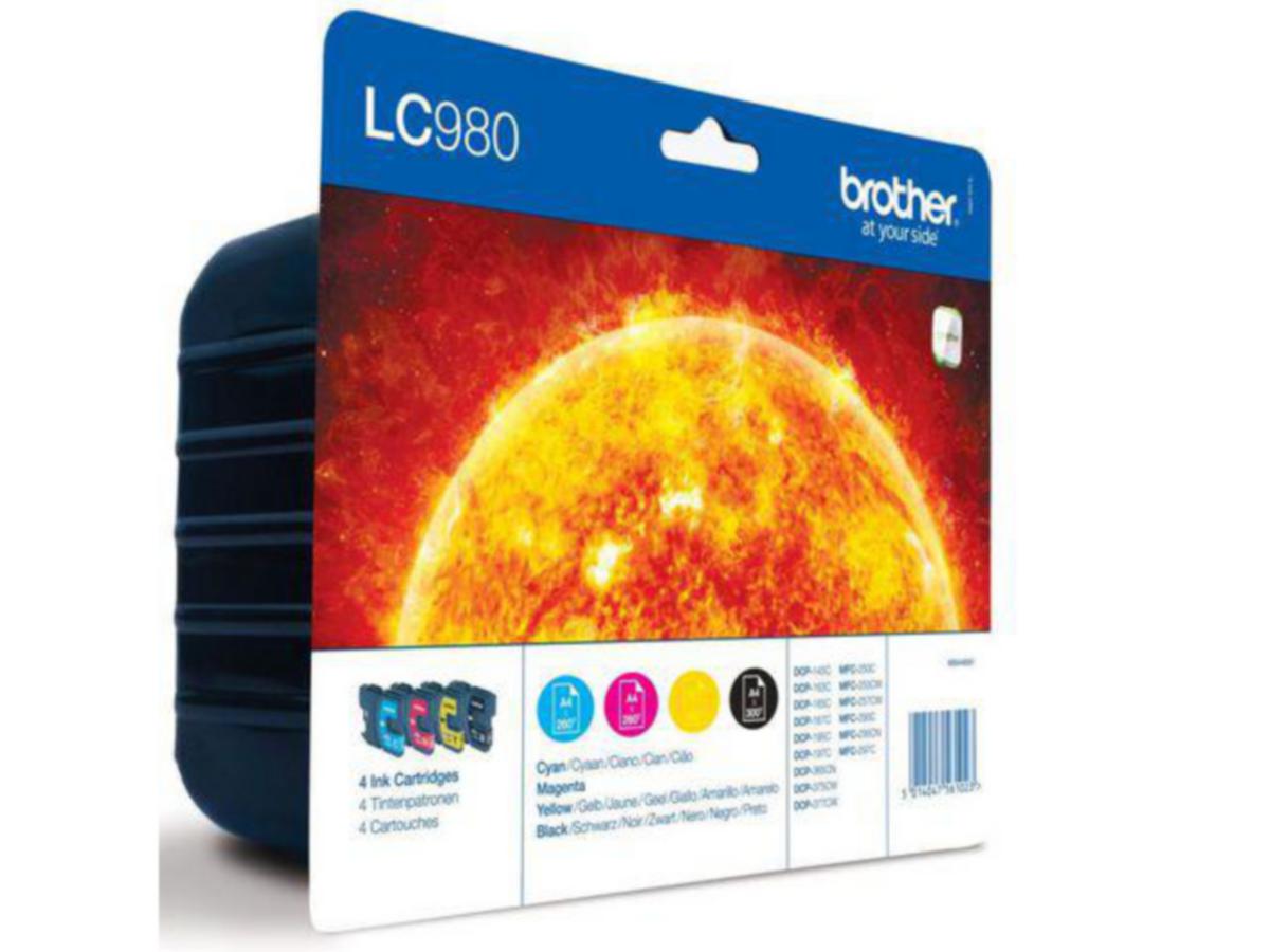 Blekk LC980 Value Brother multipakke 4 stk