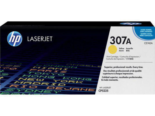 Toner 307A HP CE742A 7.3K gul
