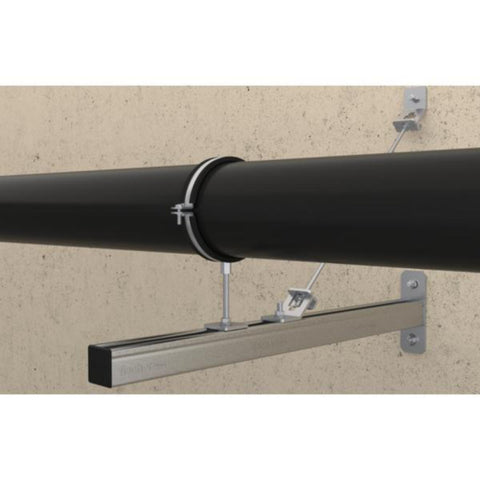Rørklammer FRSM Heavy Duty m/dempegummi, A4 syrefast, fischer