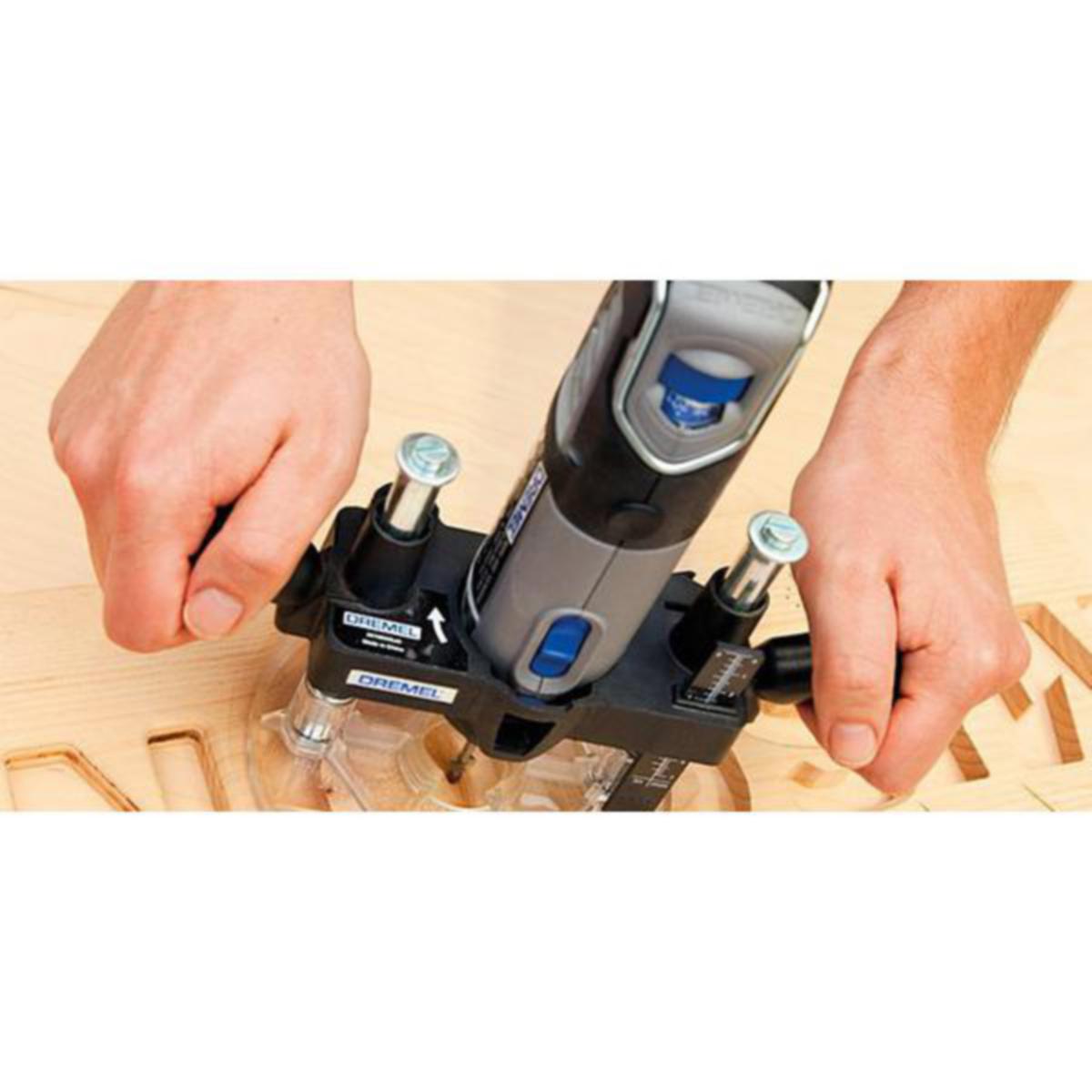 Kantfres Dremel, med styretapp
