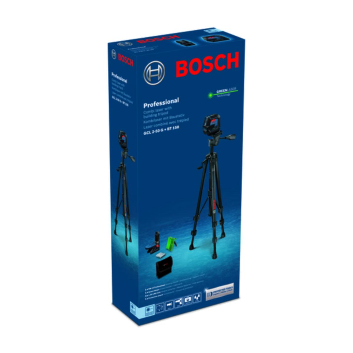 Kombilaser Bosch GCL 2-50/RM10 m/stativ