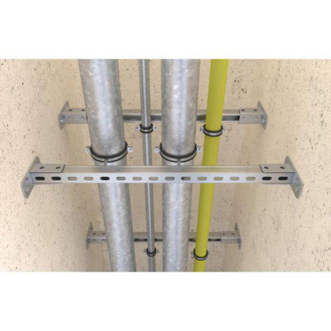 Skinnefot SF L 124, varmforzinket, FUS skinnesystem, fischer
