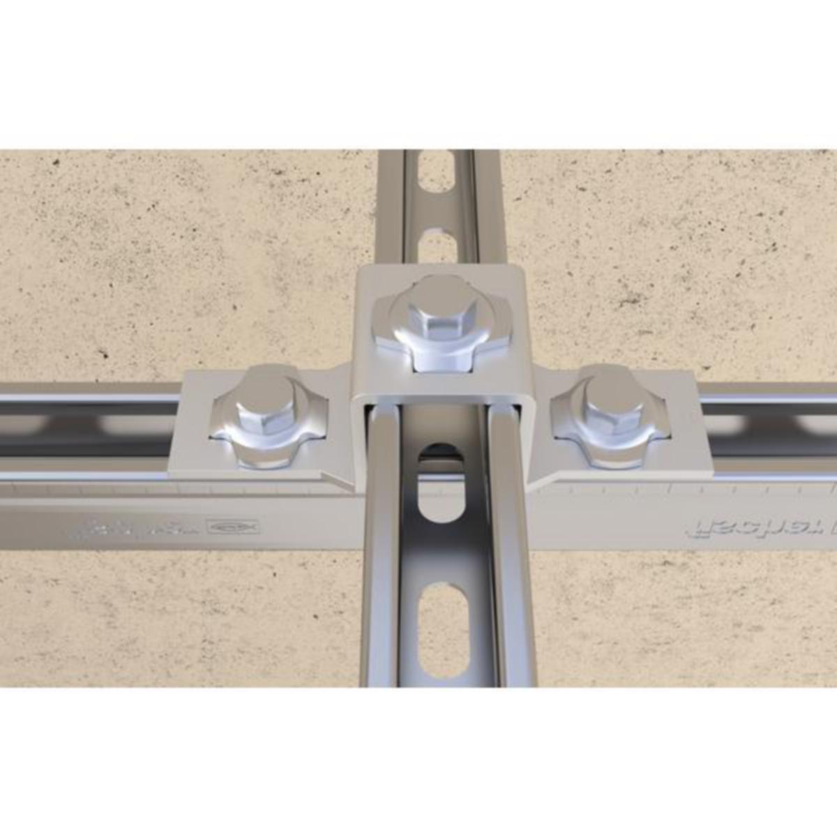 Montasjemutter PFCN 41 A4 FUS skinnesystem, fischer