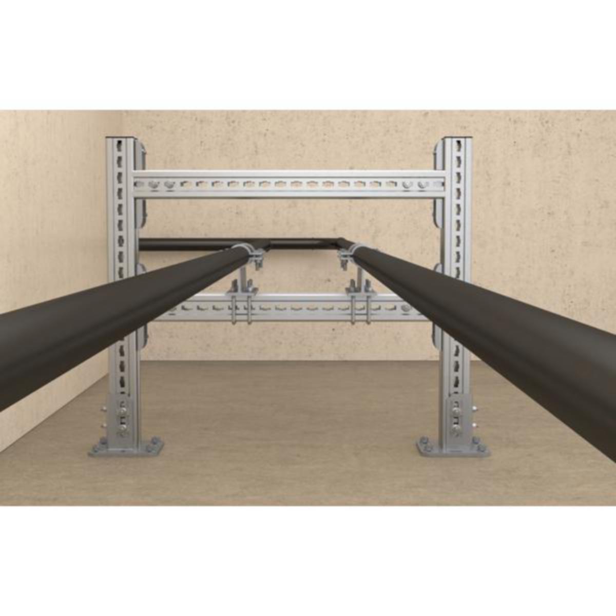 Montasjeskinne FMP 120, varmforzinket, FMS skinnesystem, fischer