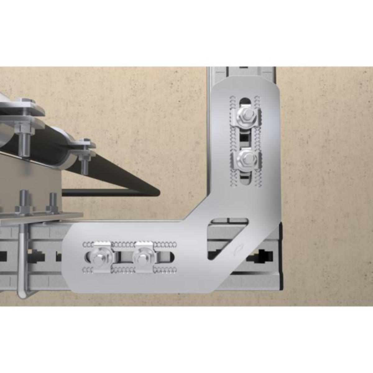 Skinnemutter FMHB, elforzinket, FMS skinnesystem, fischer