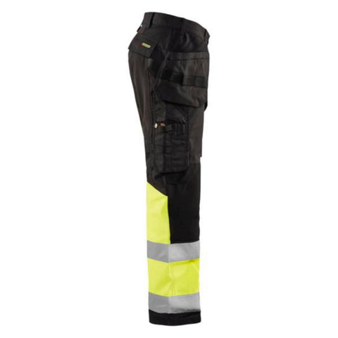 Håndverksbukse 4X Blåkläder 1558 HiVis kl.1