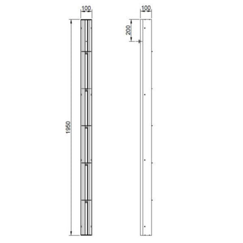 Profilhylle for Imber I/II med oppbevaring, a-collection