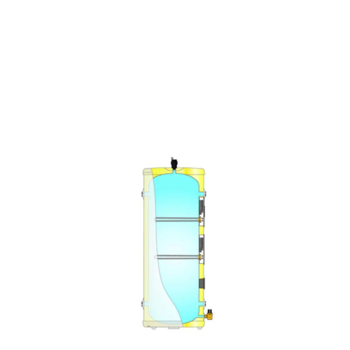 Akkumulatortank Accu Standard AS 100 med el. spisslast, Oso