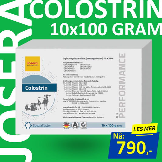 Colostrin - 10 x 100 gram Råmelktilsetning