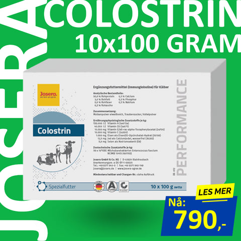 Colostrin - 10 x 100 gram Råmelktilsetning