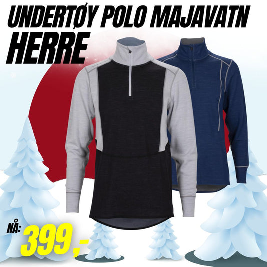 MAJAVATN POLO 2-LAGS MERINO (8321144-)