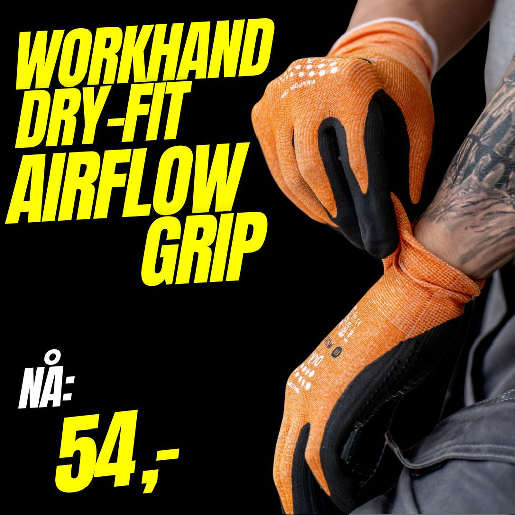 Workhand® Dry-Fit Airflow Grip fra Workhand