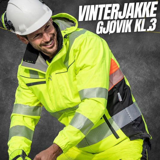 Vinterjakke BS allværs Gjøvik HiVis kl.3