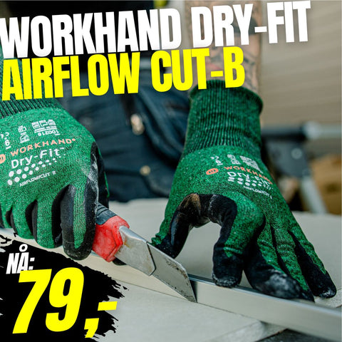 Monteringshanske Workhand® Dry-Fit® Airflow Cut B (608970)