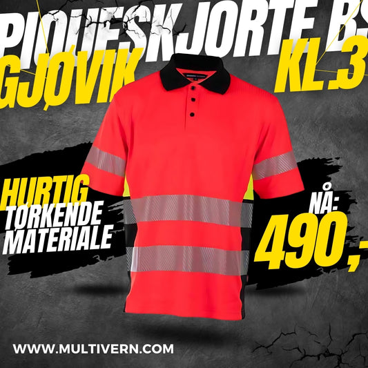Piqueskjorte BS Gjøvik HiVis kl.3 (282603038)