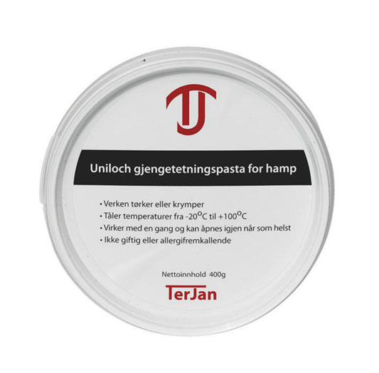 Hampepasta Uniloch boks, Terjan