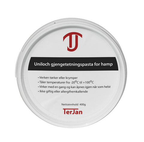 Hampepasta Uniloch boks, Terjan