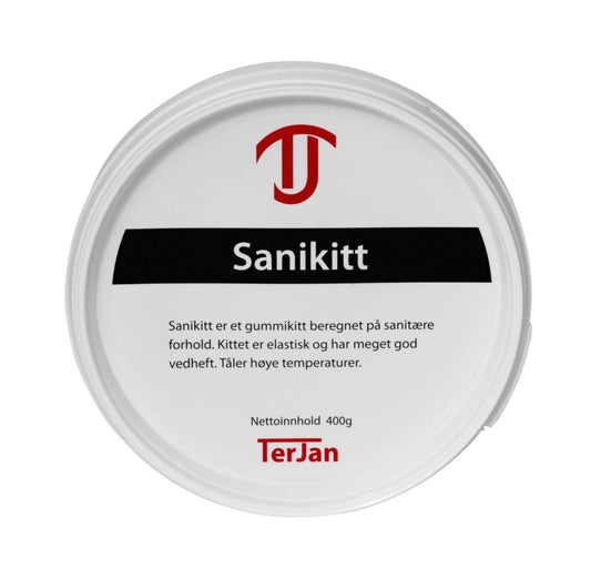 Gummikitt, Terjan