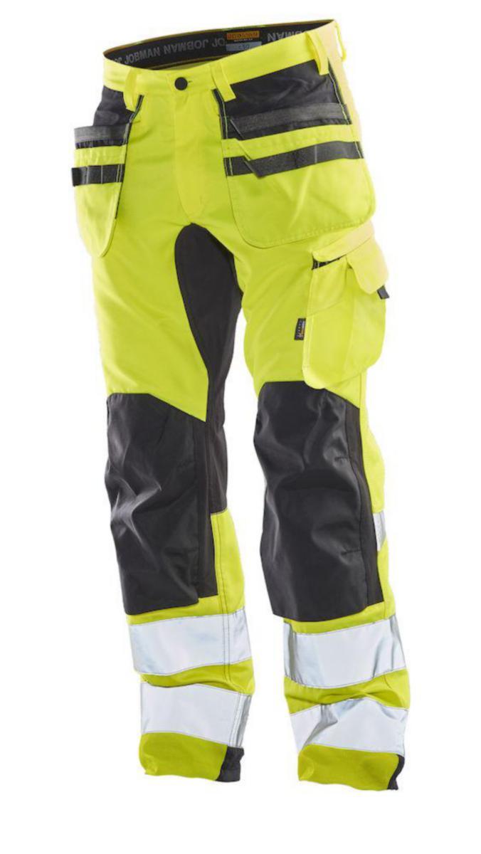 Håndverksbukse m/stretchpanel Jobman HiVis kl.2 - Jobman Workwear
