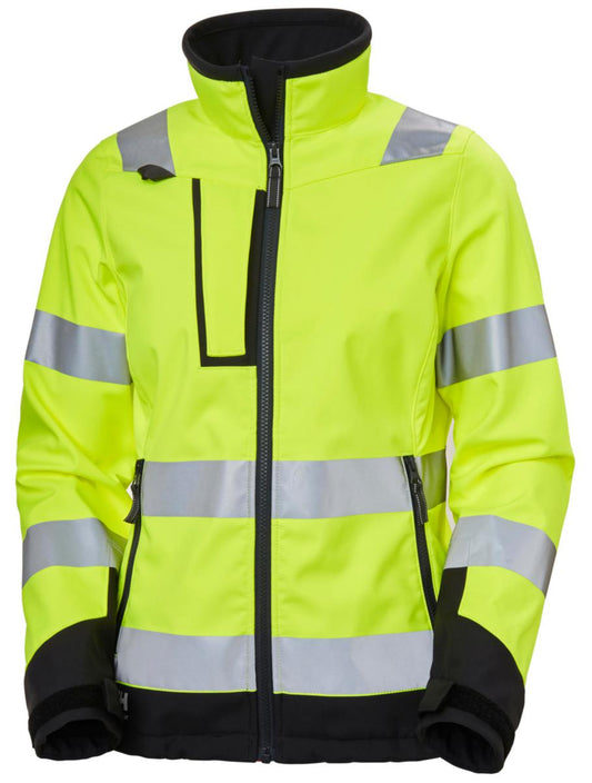 Softshelljakke dame HH Alna 2.0 HiVis kl.2 - Helly Hansen
