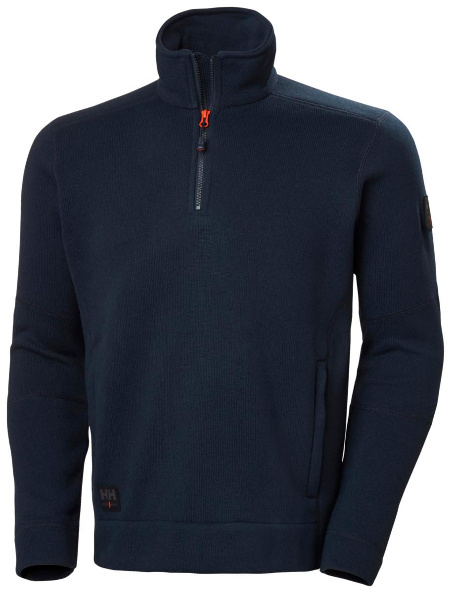 Fleecegenser strikket zip HH Kensington