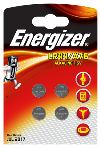 Batteri Energizer ALK LR44/A76 BP4
