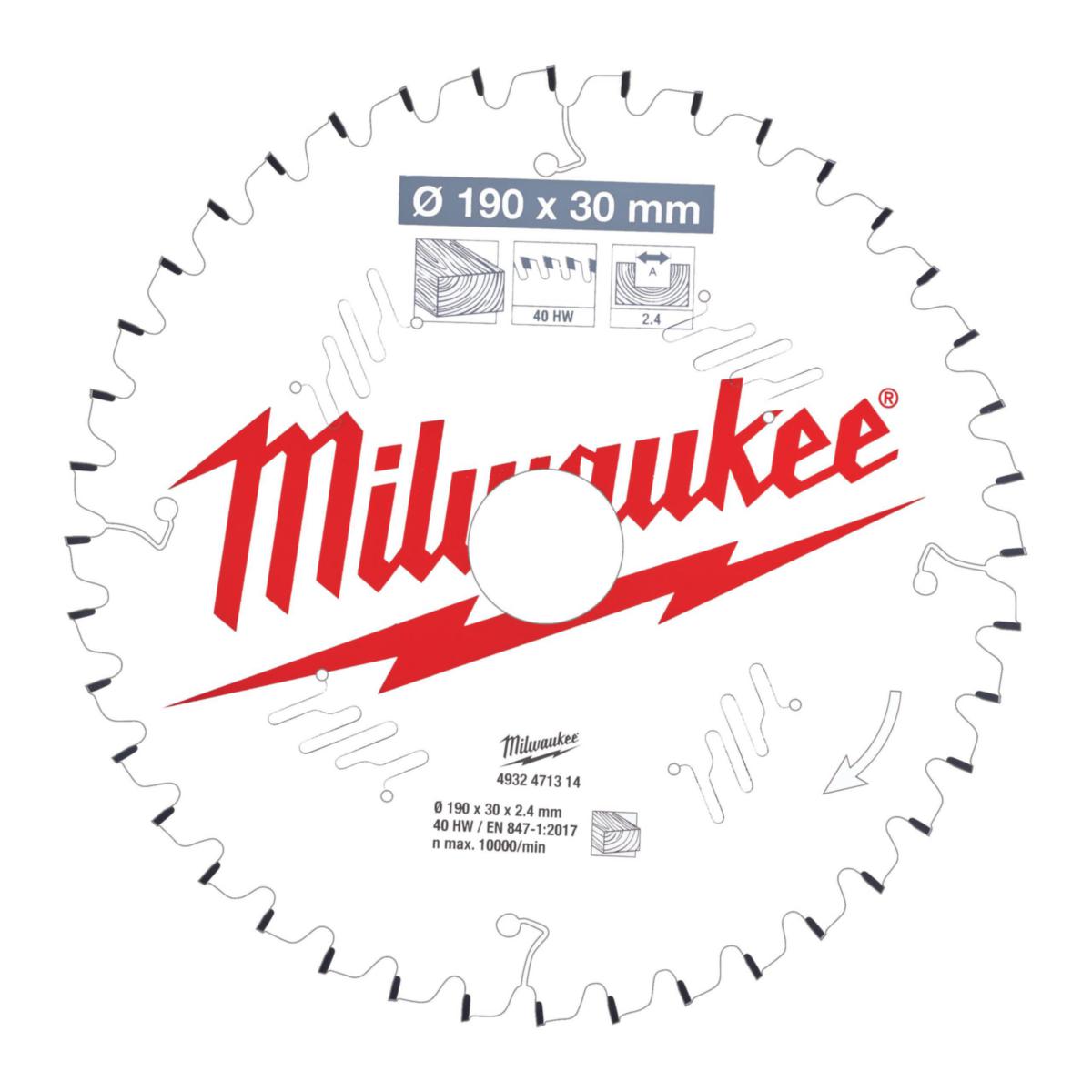 Sirkelsagblad  Milwaukee CSB P Tre  MS