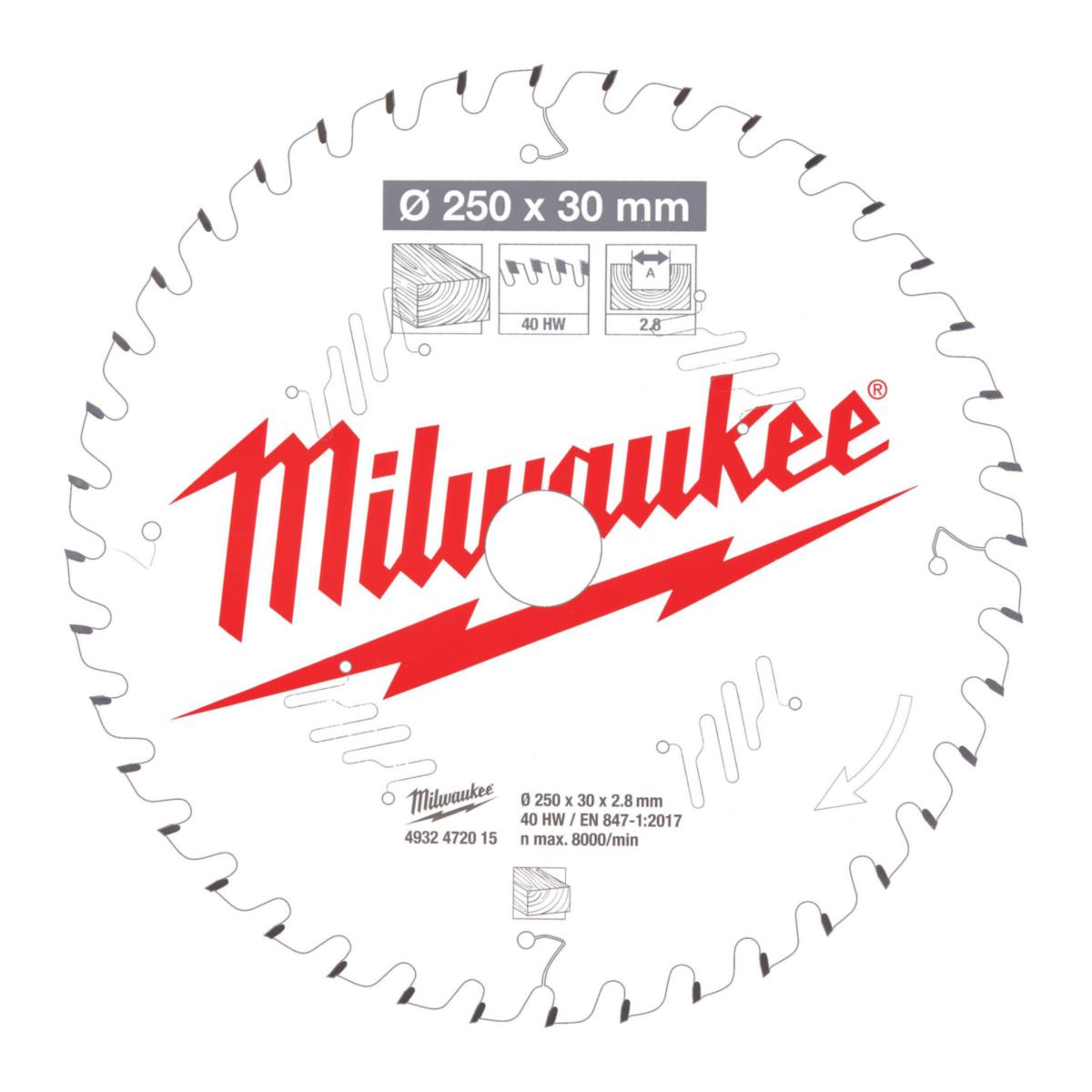 Sirkelsagblad  Milwaukee CSB P Tre  MS