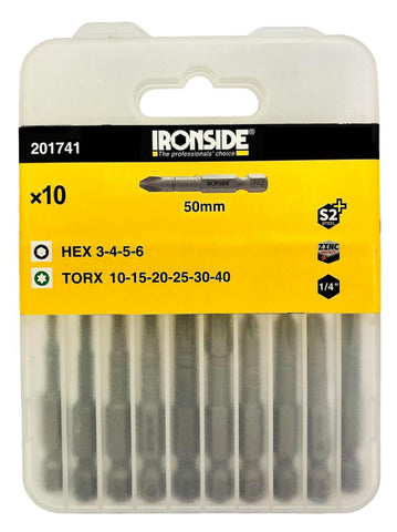 Bitssett Ironside Torx/Sekskant