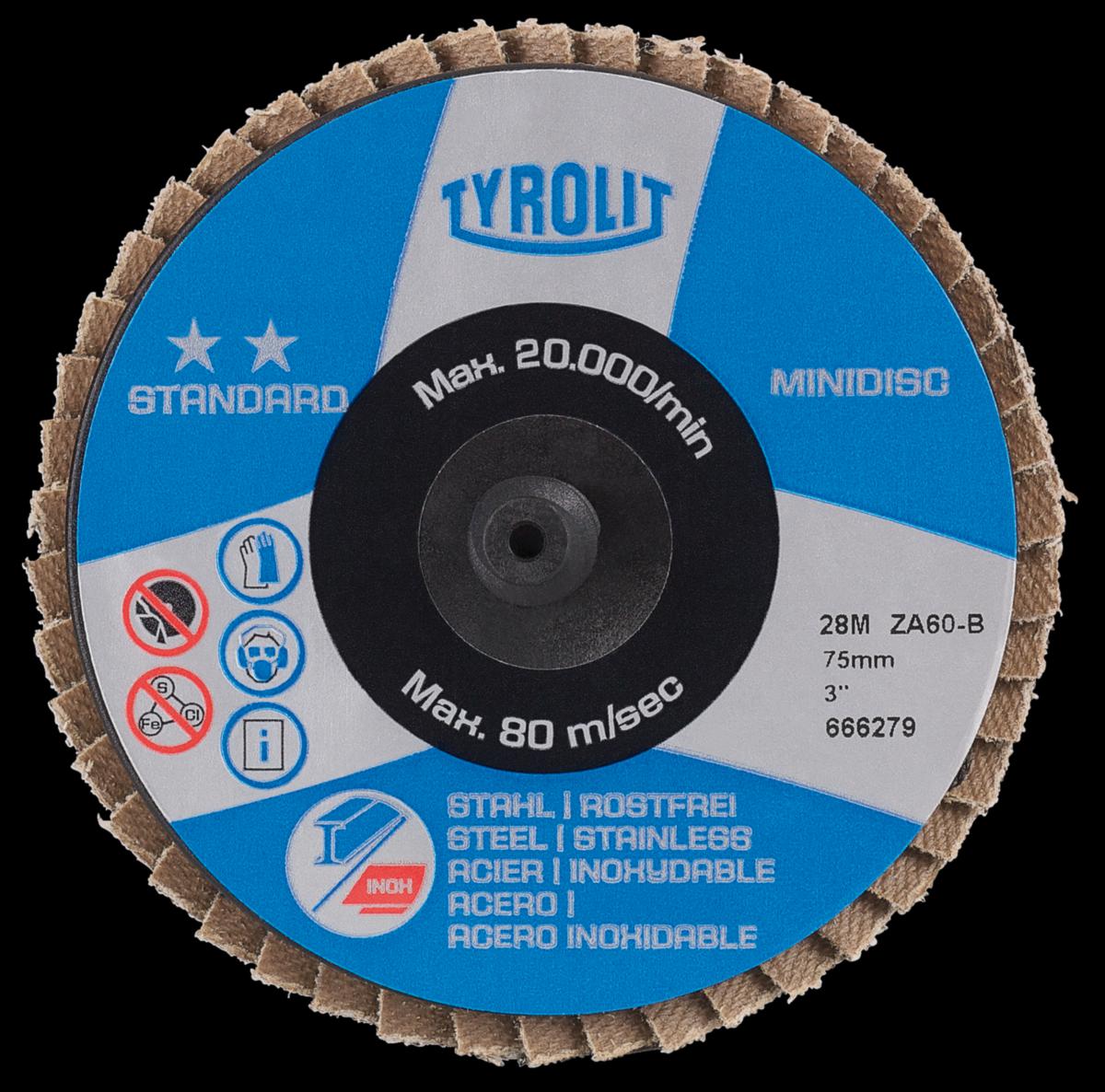 Lamellrondell Tyrolit Quick-Change minidisc