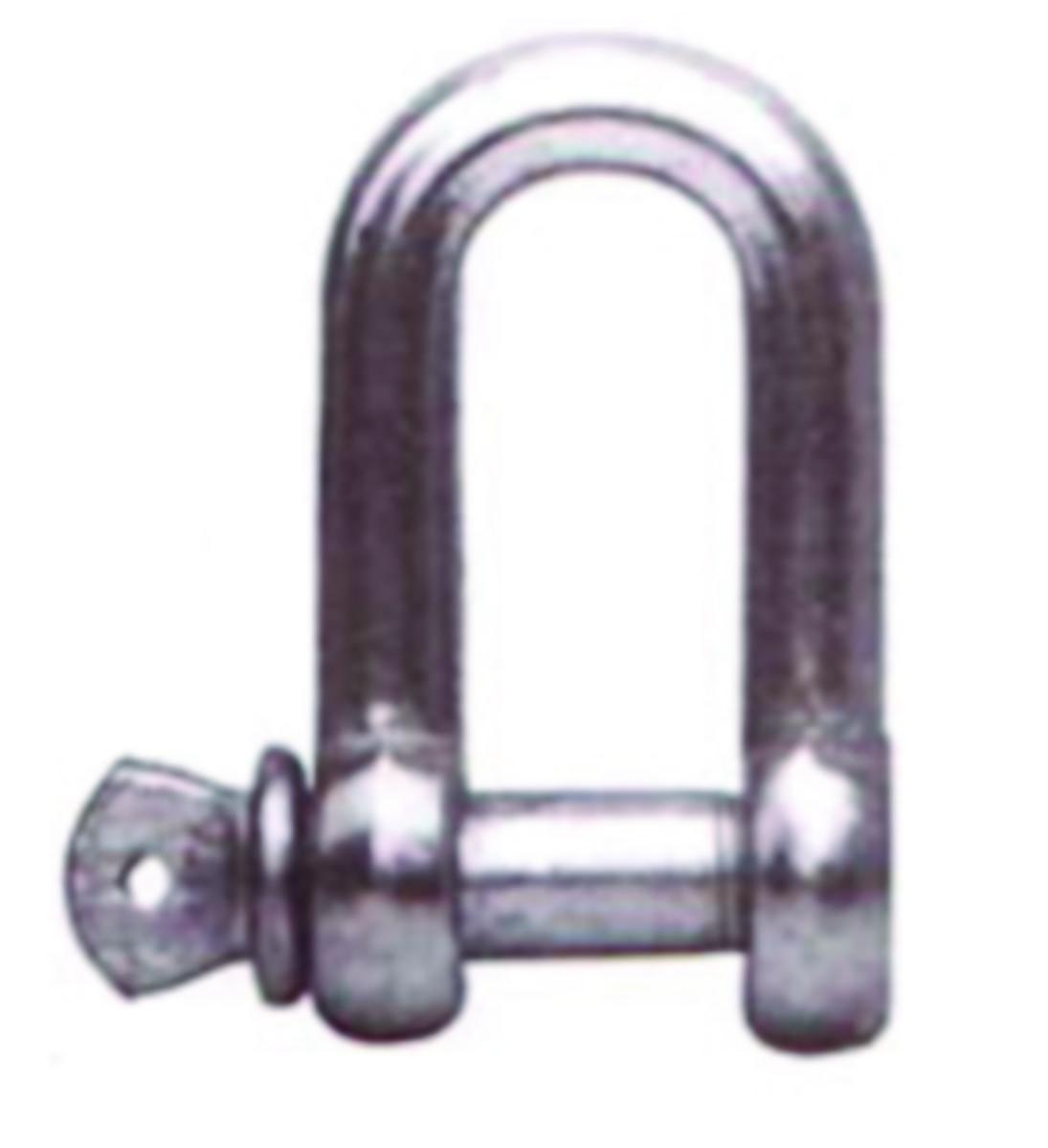 D-sjakkel med skrubolt galvanisert