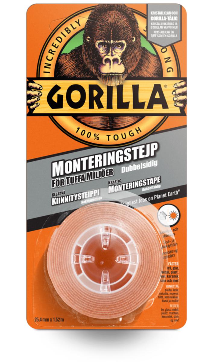 Monteringstape dobbeltsidig Gorilla