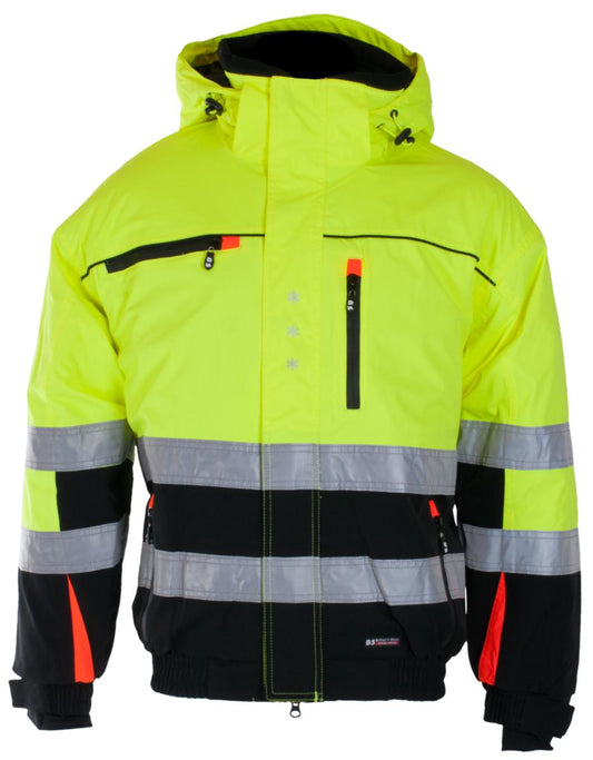 Pilotjakke BS Bergset HiVis kl.2 - Bekken & Strøm