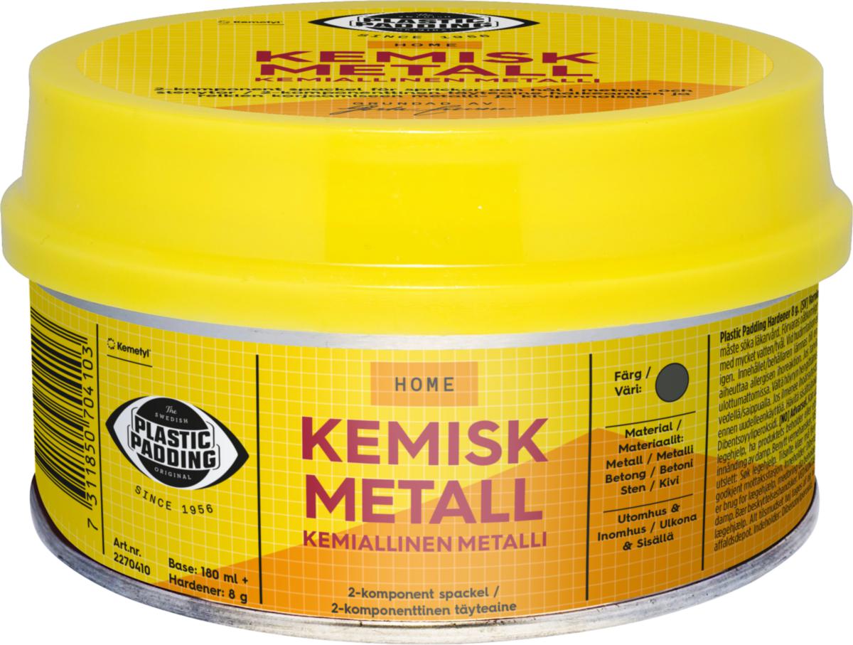 Kjemisk metall sparkel 2 komp 180 ml - Plastic Padding