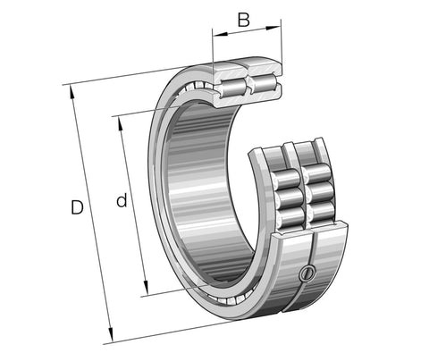 Sylindrisk rullelager INA SL0149
