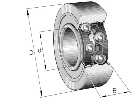 Vinkelkontaktkulelager INA 30