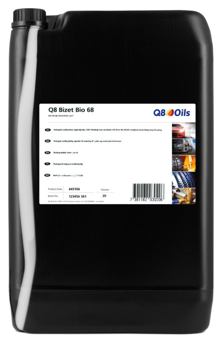 Sagkjedeolje Q8 Bizet Bio ISO VG 68 - Q8Oils