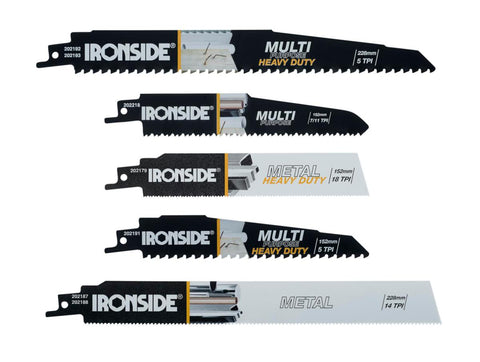 Bajonettsagbladsett Ironside Tre/Metall 12 Blad