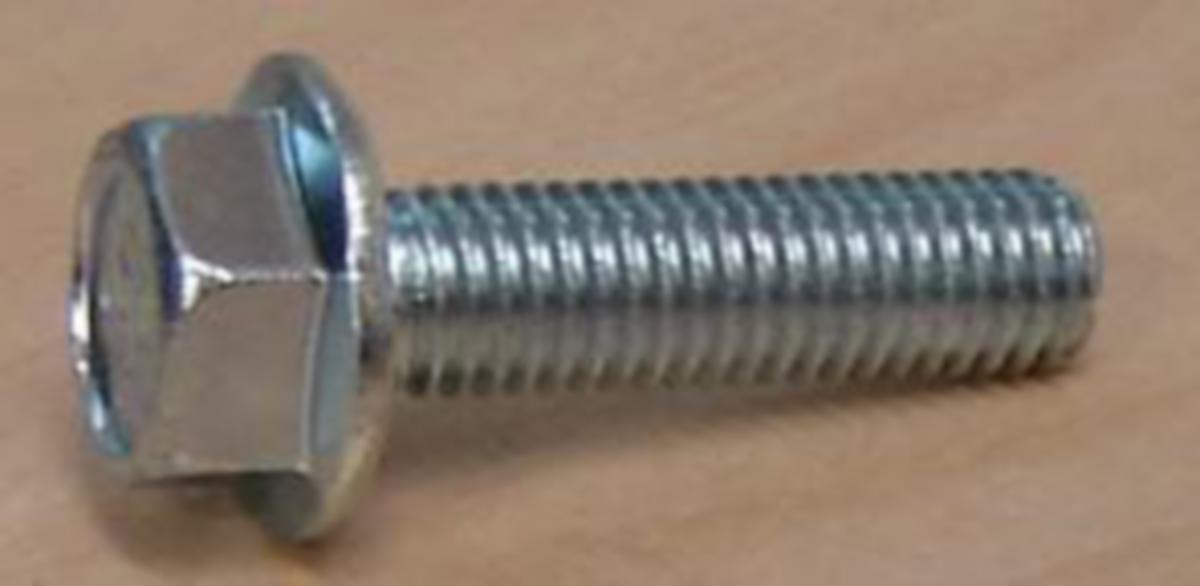 Sekskantskrue DIN 6921 flenseskrue elforzinket