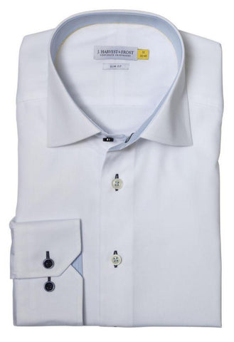 Skjorte J.H&F Yellow Bow 51 Slim fit