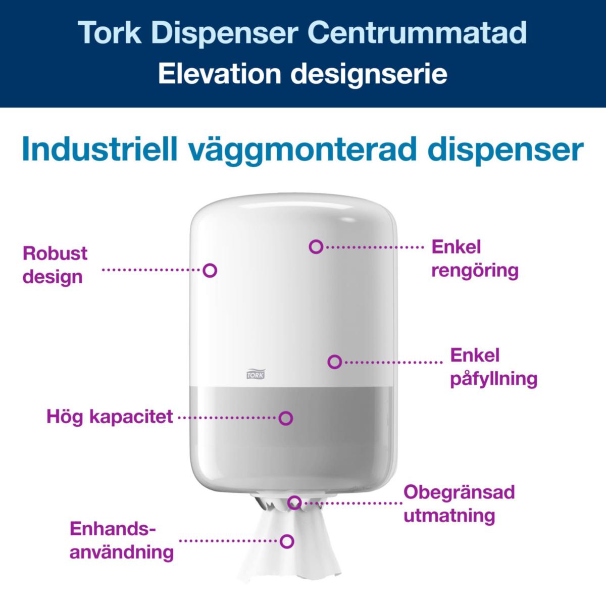 Dispenser senterrull Tork