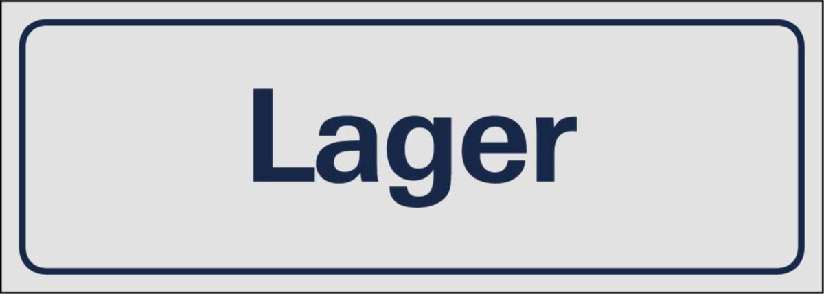 Skilt Systemtext "Lager"