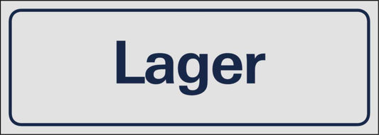 Skilt Systemtext "Lager"