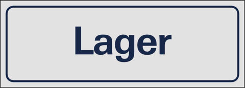 Skilt Systemtext "Lager"