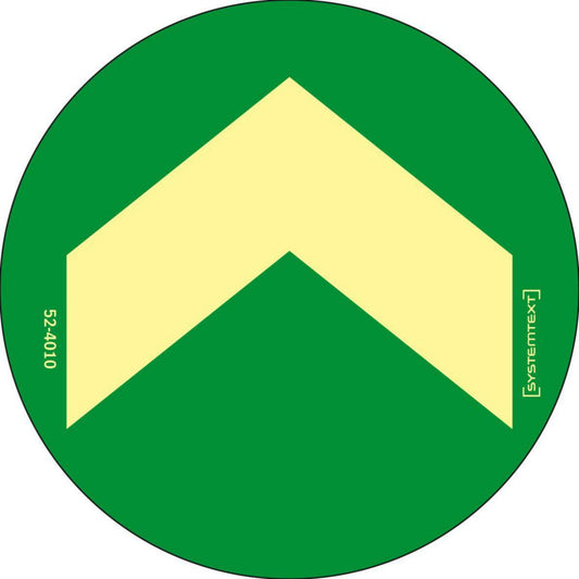 Skilt Systemtext GlowLite™ Nova trapp/gulv Pil