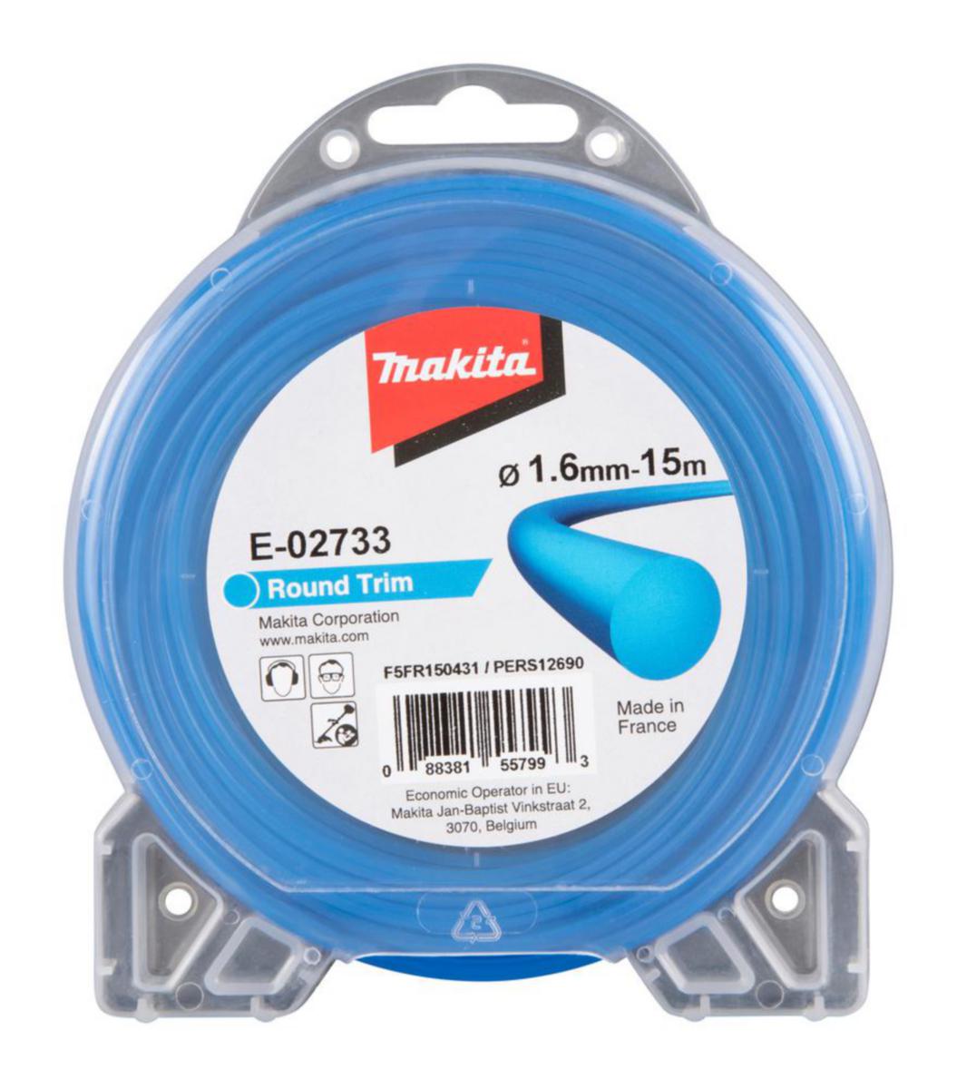 Trimmertråd Makita rund 1.6mmx15m