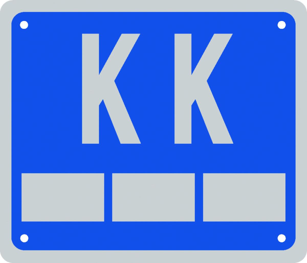 Kloakkumskilt K-12KK Systemtext