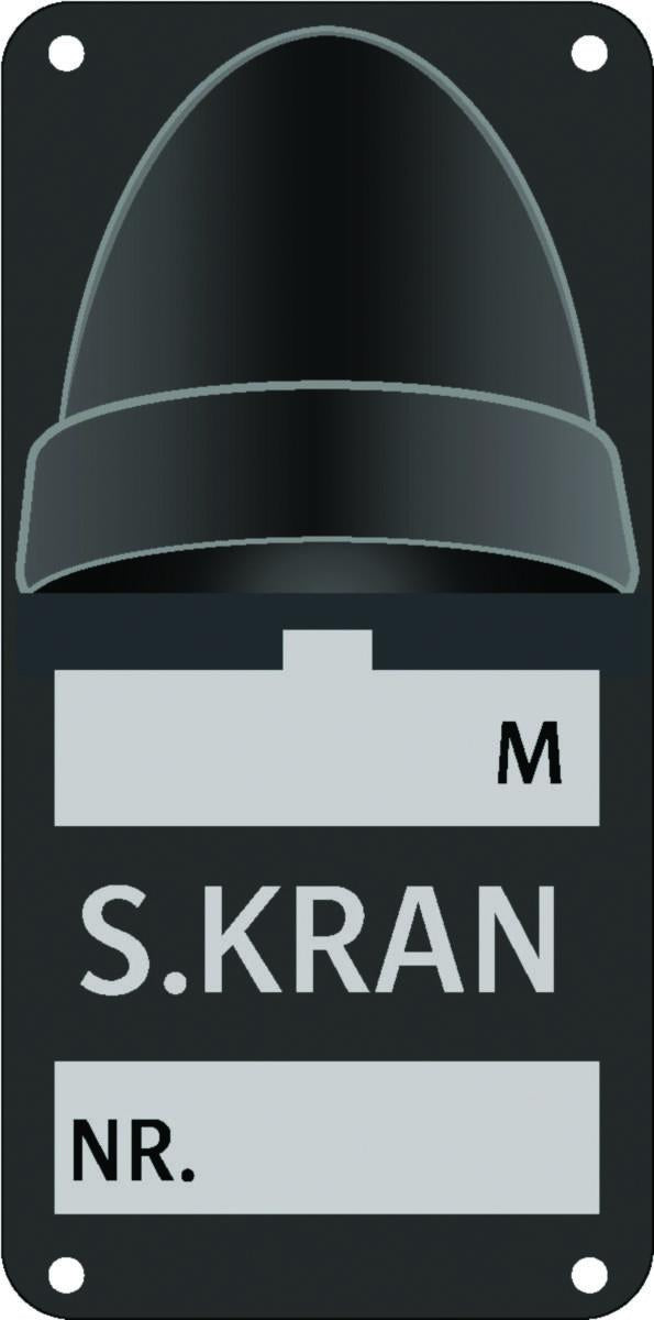 Stoppekranskilt K-13S Systemtext