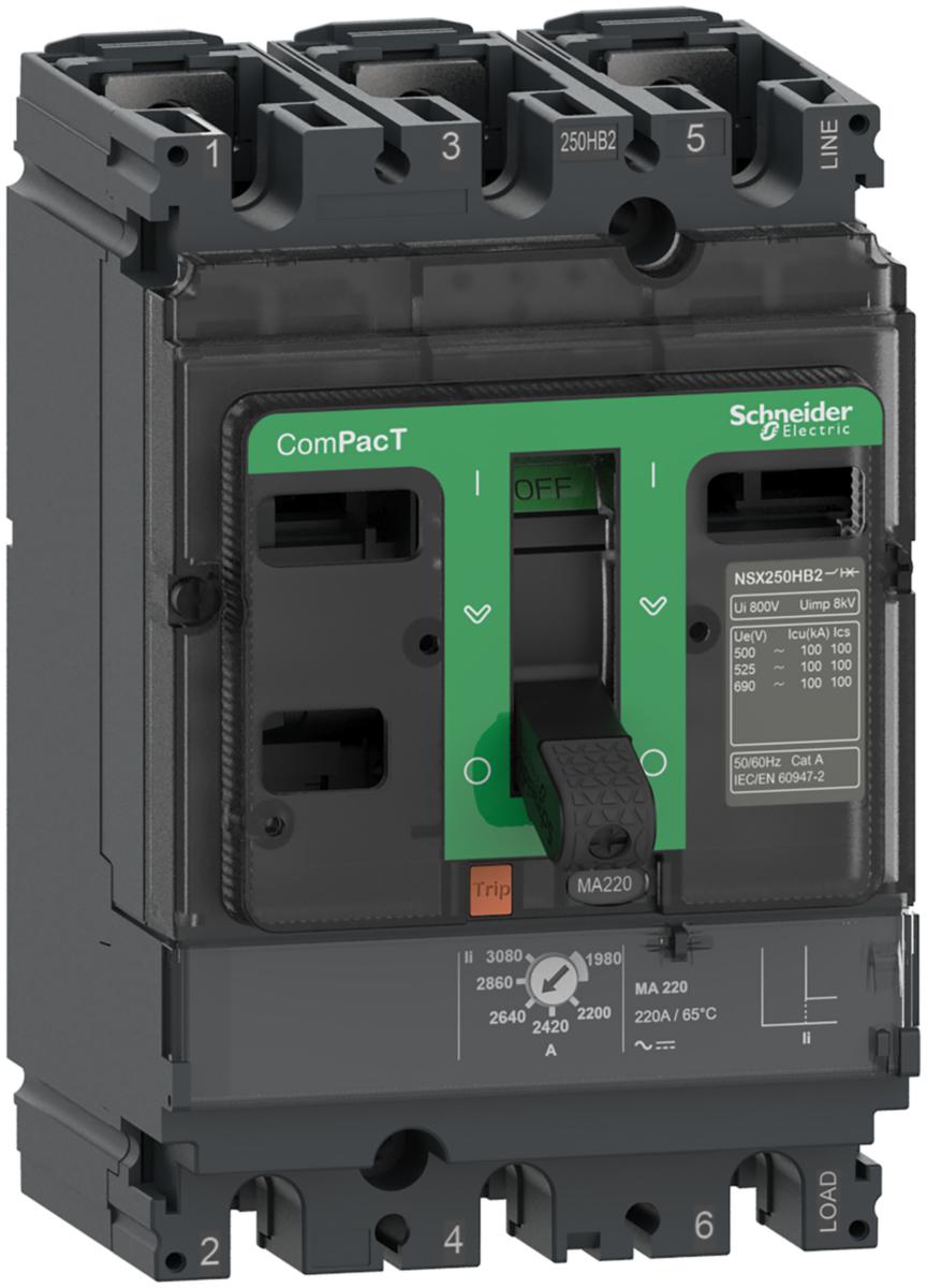 Motorvernbryter NSX100R - Schneider Electric