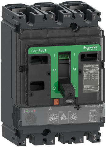 Motorvernbryter NSX100R - Schneider Electric